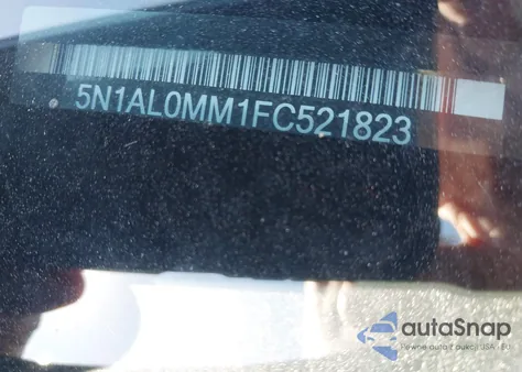 2015 Infiniti Qx60 z USA, uszkodzony, nr VIN 5N1AL0MM1FC521823